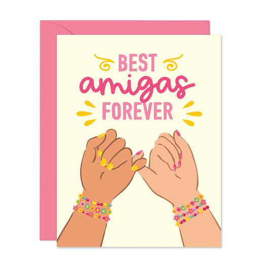 Lucy Loves Paper - Best Amigas Forever | Friendship Bracelet card