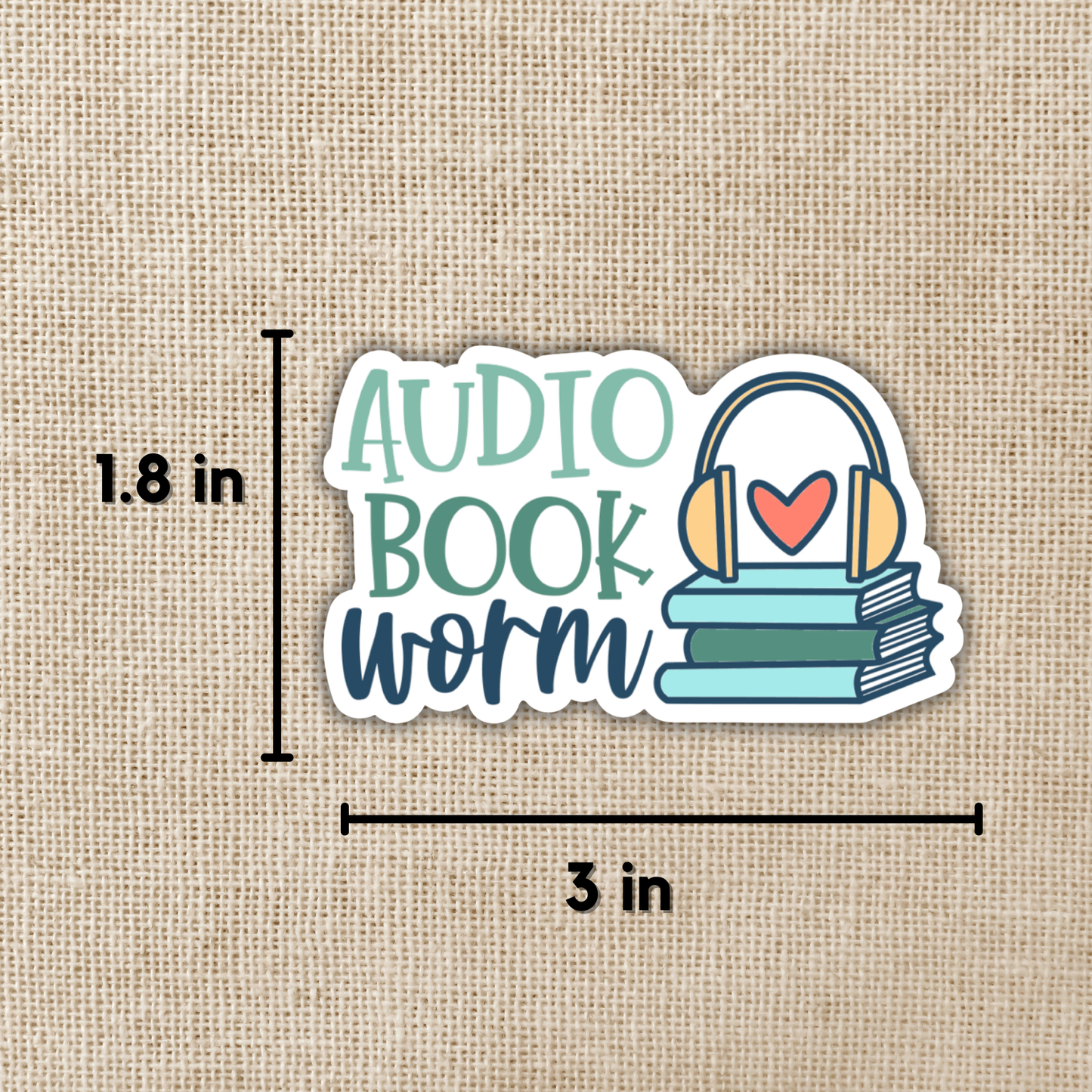 Wildly Enough - Audiobook Worm Sticker