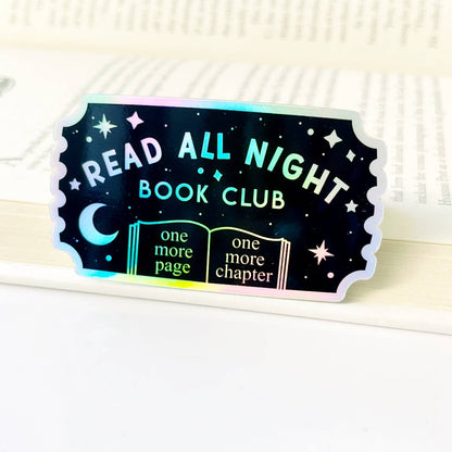 My Secret Copy - Read All Night Book Club Holographic Sticker