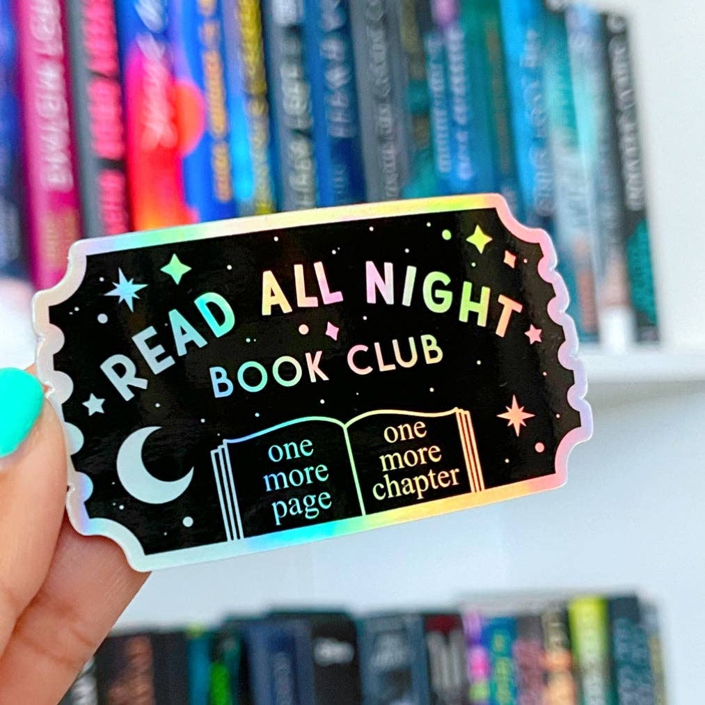 My Secret Copy - Read All Night Book Club Holographic Sticker