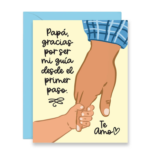 Lucy Loves Paper - Primer Paso | Dia de los Padres card