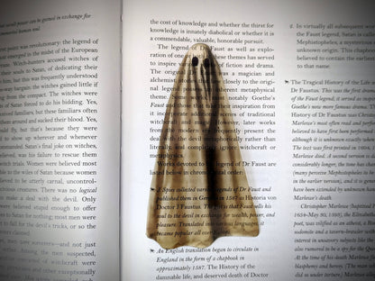 Dark Veinlet - Clear Bookmark - Realistic Sheet Ghost Creepy Horror Gothic