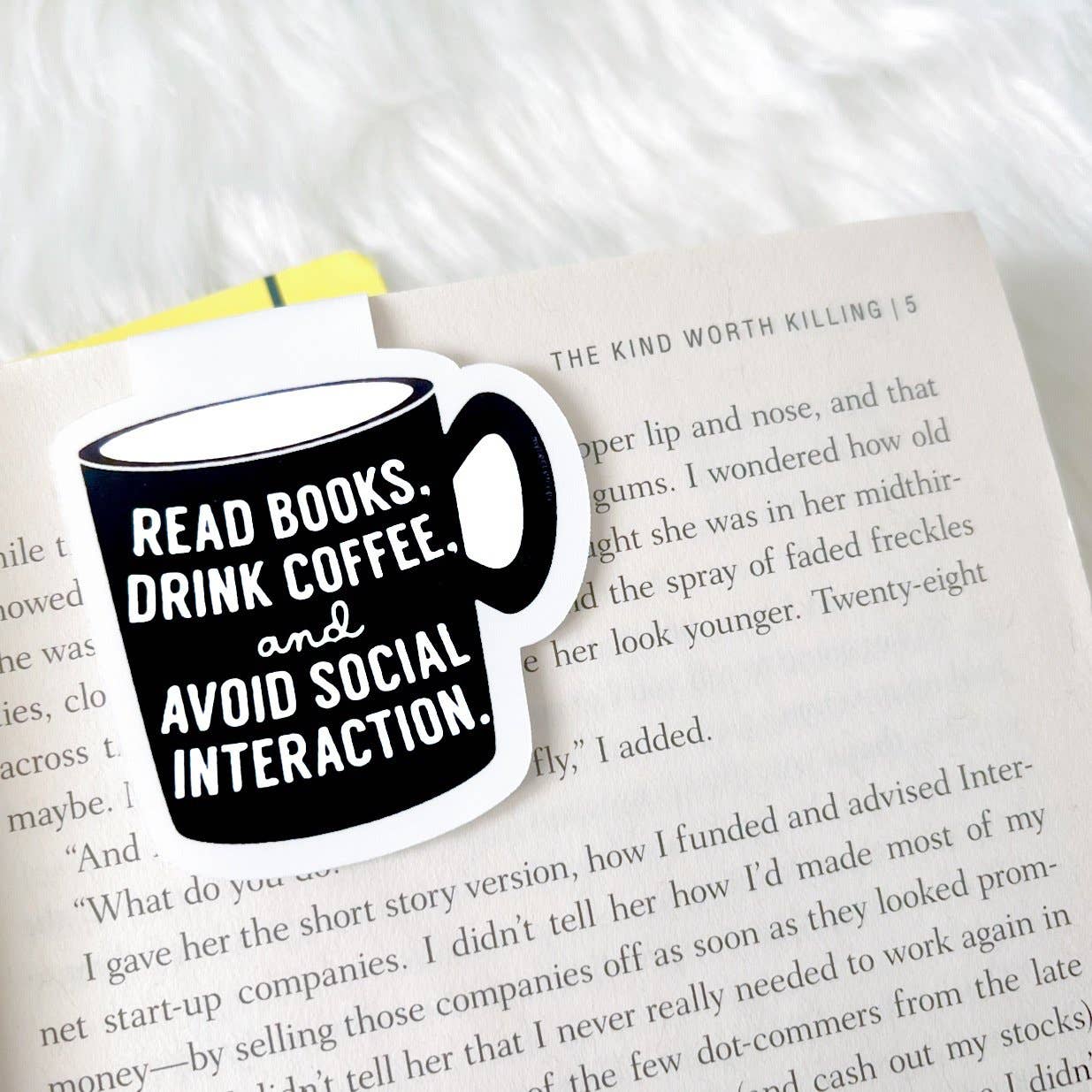 My Secret Copy - Read Books Drink Coffee Magnetic Bookmark