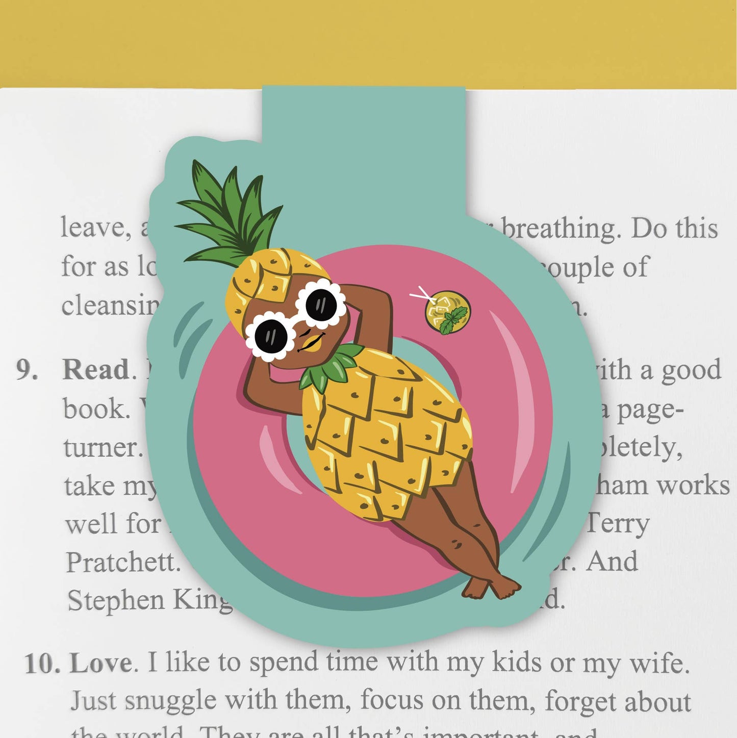 Lucy Loves Paper - Magnetic Bookmark | Pool Pineapple Girl