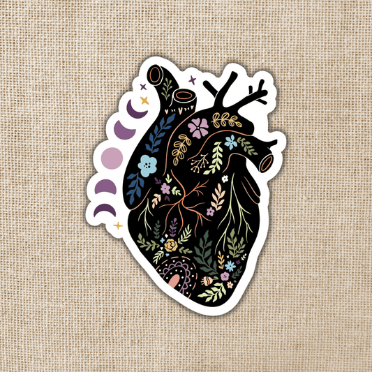 Wildly Enough - Magical Boho Heart Sticker, 3-inch