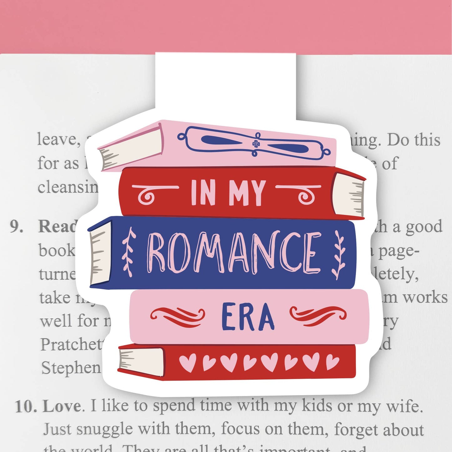 Lucy Loves Paper - Magnetic Bookmark | My Romance Era Book Pile