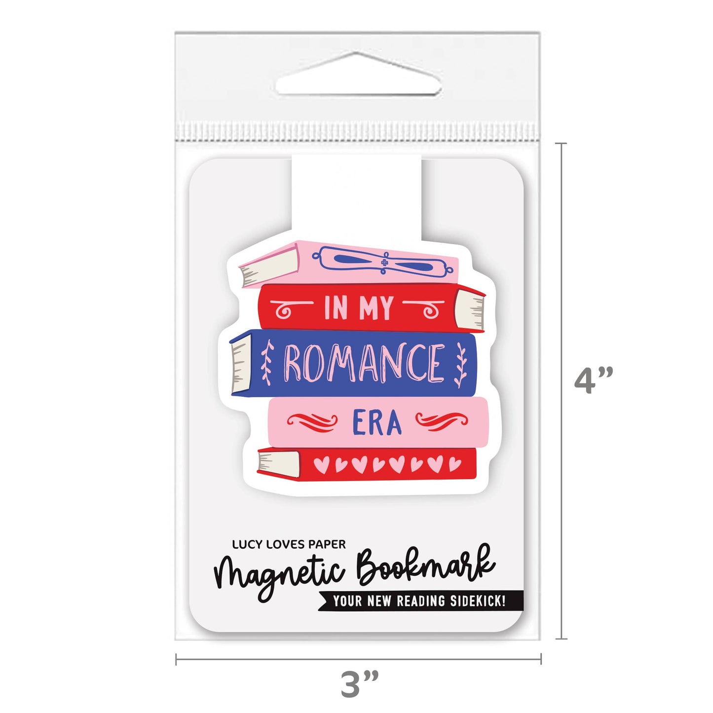 Lucy Loves Paper - Magnetic Bookmark | My Romance Era Book Pile