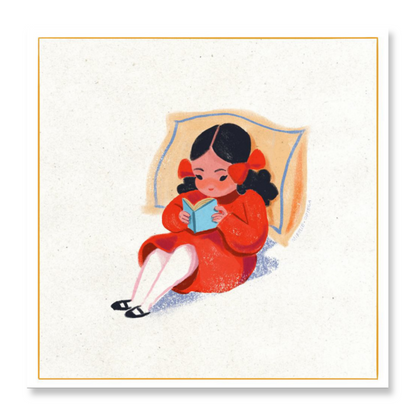 Little Red Reading Card